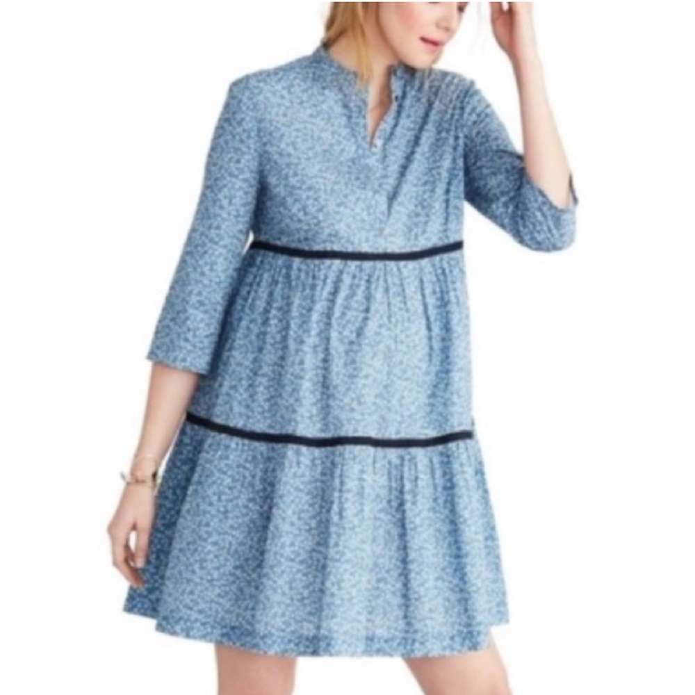 Blue Floral Women's Dress